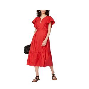 Marissa Webb Collective Prairie Dress Coral Size 14 Minimalist Coastal Bohemian